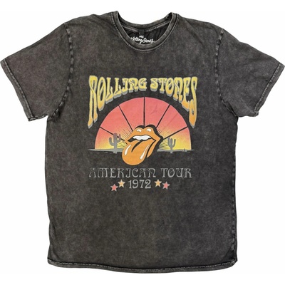 The Rolling Stones tričko Desert '72 Stone Wash Charcoal Grey