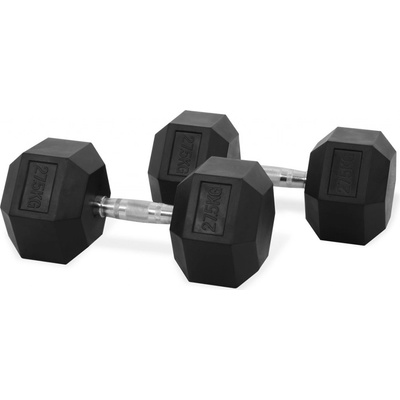 TRINFIT HEXA Jednoruční činka pogumovaná 27,5 kg