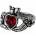 Alchemy gothic Пръстен ALCHEMY GOTHIC - Claddagh През нощта - R210