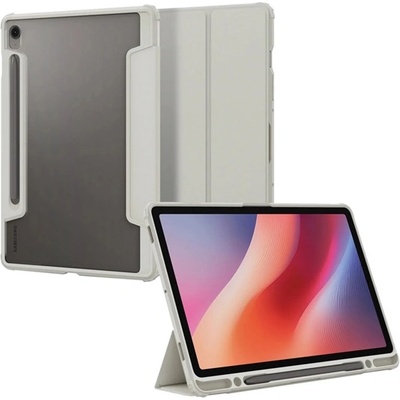 Spigen Samsung Tab S9 FE LTE SPIGEN ULTRA HYBRID PRO калъф за поставяне, кожен ефект FLIP, моливник, светлосив ACS09533 (ACS09533)