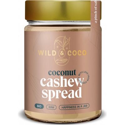 WILD AND COCO Bio kokosová pomazánka s Kešu 300 g