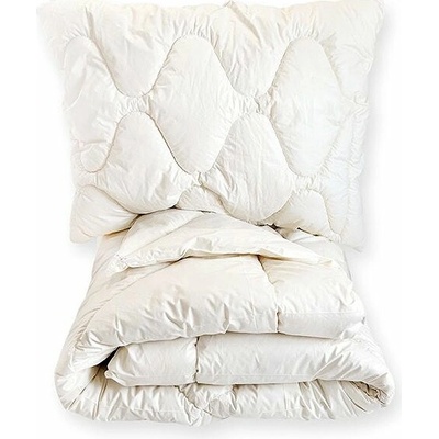 TOPKING Celoročný vankúš 70x90 a prikrývka 135x220 ovčia vlna