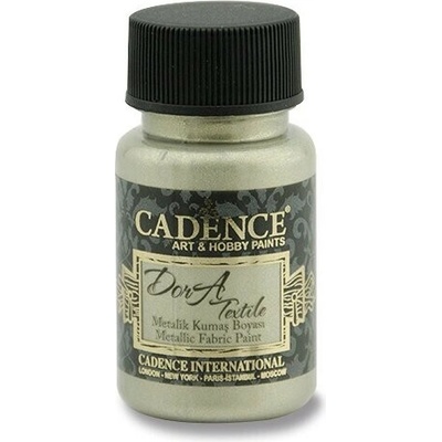 Farba na textil CADENCE DORA 50 ml metalická platinová