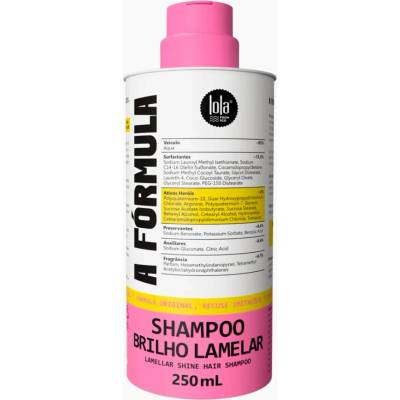 Lola Cosmetics A Fórmula Shampoo Brilho Lamelar 250 m