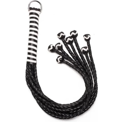 Камшик от кожа с 8 разклонения, 56см. - Polish Leather Flogger (DEVIL00040)