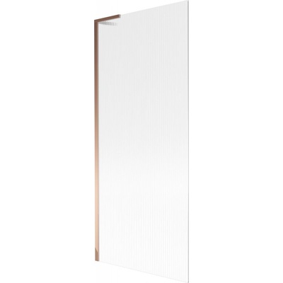 Mexen Next L параван за вана 1-крилен 80 x 150 см, райе, розово злато - 895-080-000-03-09-60 (895-080-000-03-09-60)