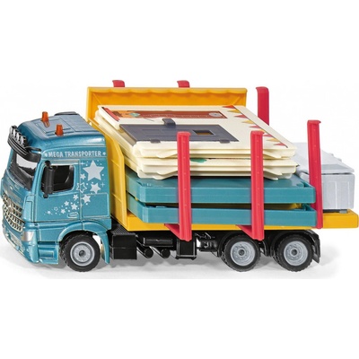 SIKU Super nákladné auto prevážajúce montovaný dom 1:50