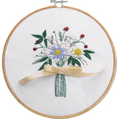 Sada na vyšívání s předtištěným motivem béžová – Hledejceny.cz