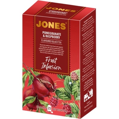 JONES Black Pomegranate & Raspberry 25 x 2 g