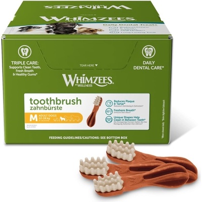 WHIMZEES Zubní kartáček dentální M 12-18 kg 75 ks