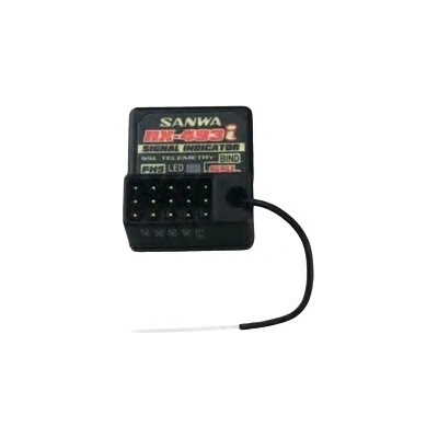 SANWA RX-493i 4-kanálový prijímač FHSS5 SUR,SSL/SSR telemetria