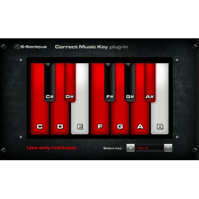 G-Sonique Correct music key /scale