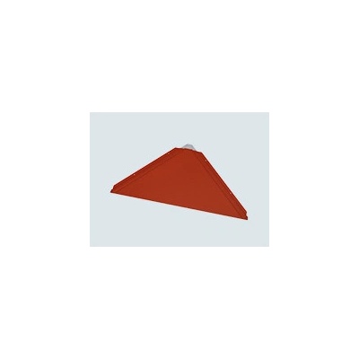 Prefa Falcovaná šablona 440 x 440 Hřebenová šablona ukončovací stucco P.10 Světle šedá