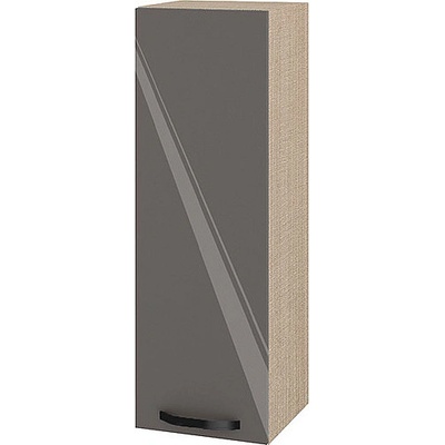 ИРИМ Висок горен кухненски шкаф Сити МФ-Антрацит гланц-05-115 30/30/90 см