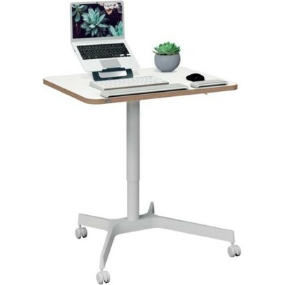 Leitz Ergo výškově nastavitelný pojízdný ergonomický stůl, bílý
