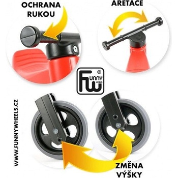 FUNNY WHEELS Rider Sport 2v1 červené