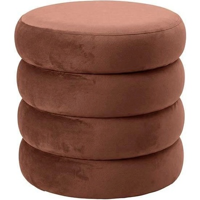 Interior DE Taburet s ÚP VOQUE 40 CM hnědý sametTAB48643