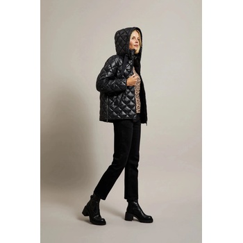 Moodo Кратко стегнато яке с качулка в черно Moodo Moodo | Cheren | ЖЕНИ | XS