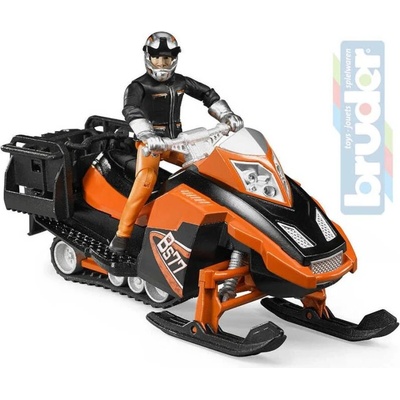Bruder 63101 Model sněžný skútr 21cm set s řidičem plast 1:16