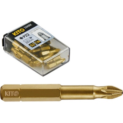 sada bitů Kito PZ 1 x 50 mm, S2/TiN, 4821210 10 ks