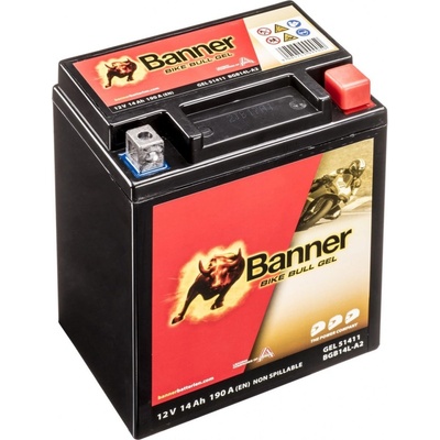 Motobaterie Banner Bike Bull 12V, YTX14AHL-BS/YB14L-A2, 14Ah, 185A, GEL 150x87x147 | Zboží Auto