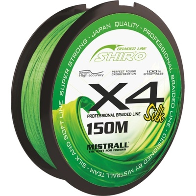 Mistrall šňůra Shiro braided line X4 150m 0,06mm zelená