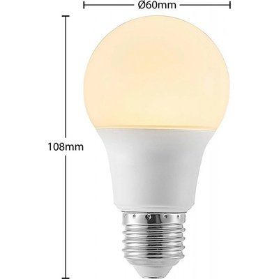 Arcchio LED žiarovka E27 A60 8W opál 3000K 806lm