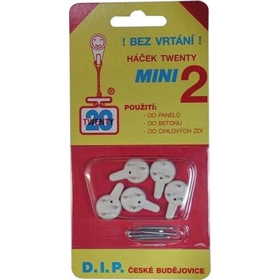 D.I.P. Háčik TW. Mini II PH biely (5 ks)