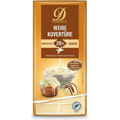 Donckels bílá čokoláda na vaření 26% 200 g