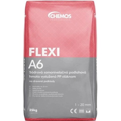 Samonivelační stěrka CHEMOS Flexi A6 na dřevěné podklady – 1–20 mm, 25 kg
