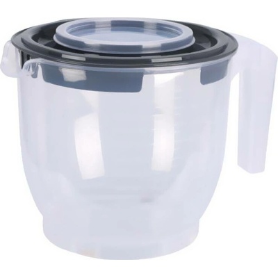 EH Excellent Houseware Mísa na mixování s držadlem a víkem, 2,2 l, šedá šedá
