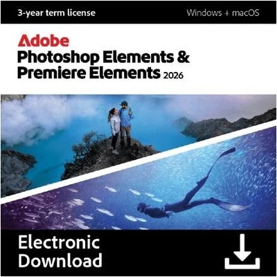 Adobe Photoshop & Premiere Elements 2026 - 3 roky