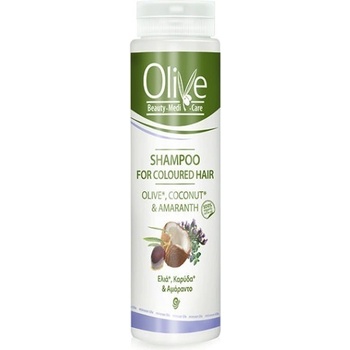 OLIVE Šampon na barvené vlasy Kokos a Laskavec 200 ml