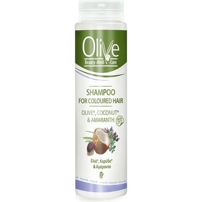 OLIVE Šampon na barvené vlasy Kokos a Laskavec 200 ml