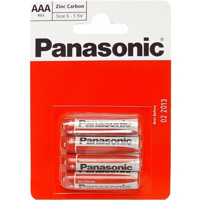 PANASONIC Red Zinc AAA 4ks 00163698