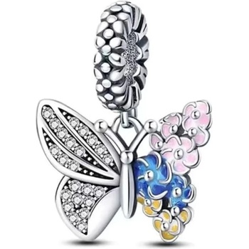 DELIS Сребърен талисман 925, jw1195, дизайн на пеперуда, с родиево покритие