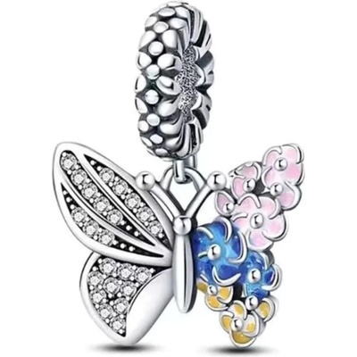 DELIS Сребърен талисман 925, jw1195, дизайн на пеперуда, с родиево покритие