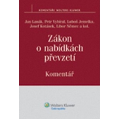 Zákon o nabídkách převzetí - Jan Lasák