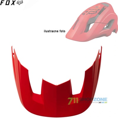 Fox Metah Helmet šilt red
