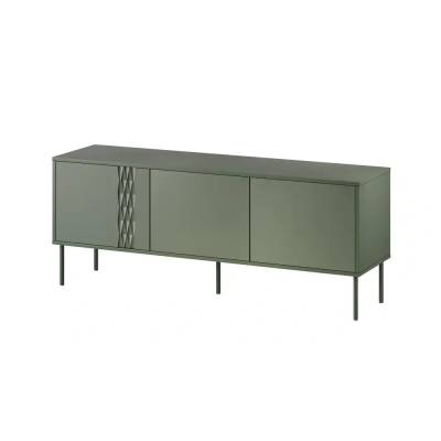 Cama MEBLE Шкаф Cama RTV 3D TRESSE 150x40x55 зелен мат (TRESSE 400081)