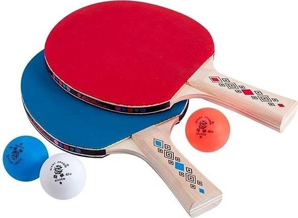 Raquette De Tennis De Table Kounga Giant Dragon Catamount - 4 étoiles, Rouge/noir, Contrôle 82%, Vitesse 83%, Approuvée ITTF - 3
