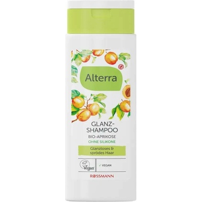 Alterra Naturkosmetik šampon pro lesk meruňka 200 ml
