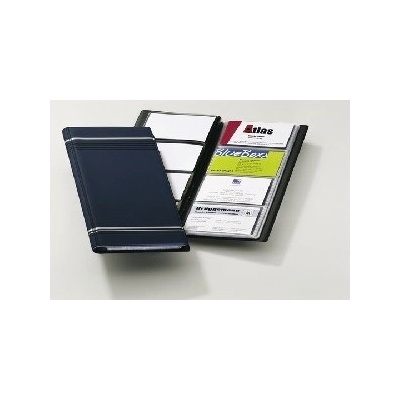 Durable vizitkár Visifix s prúžkami tmavomodrý