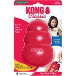 KONG Classic Small - Кучешка играчка от каучук за дъвчене с пространство за лакомства 8 см