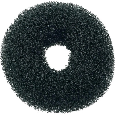 Kulatá výplň do drdolu Sibel - černá, 10 cm