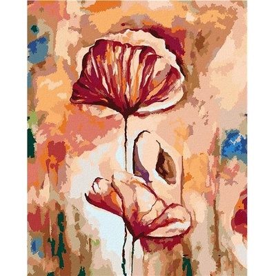 Zuty Malování podle čísel Kvetoucí vlčí mák 80 x 100 cm vypnuté plátno na rám