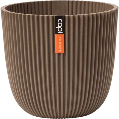 Capi Indoor kvetináč Ball Groove 16,5 x 15 cm - taupe
