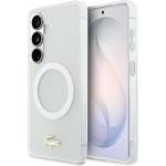Lacoste PC/TPU Frosted Finish Gold Logo Magnetic Заден Калъф за Samsung Galaxy S26 White Lacoste | Byal | МЪЖЕ | UNI