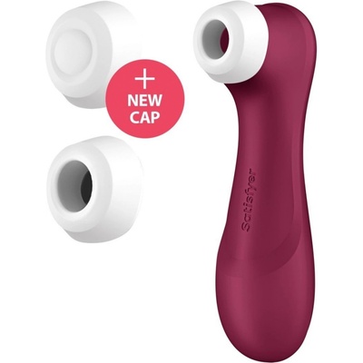 Satisfyer Stimulátor klitorisu Pro 2 Generation 3 Wine Red, silikonový stimulátor klitorisu s vibracemi