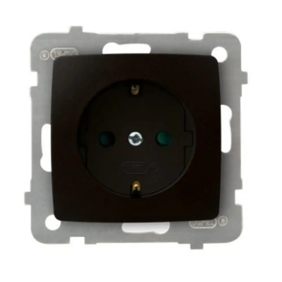 OSPEL КОНТАКТ ШУКО 16А ШОКОЛАД karo